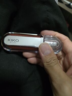 Kiko Milano Metallic Red and Clear Lipstick Case